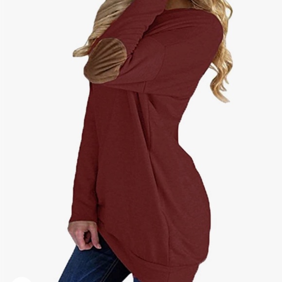 Mama Bear Loose Crew Neck Patch Sleeve Top - Picture 4 of 6